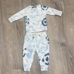 Blue and White Tie Dye Miki Miette Set